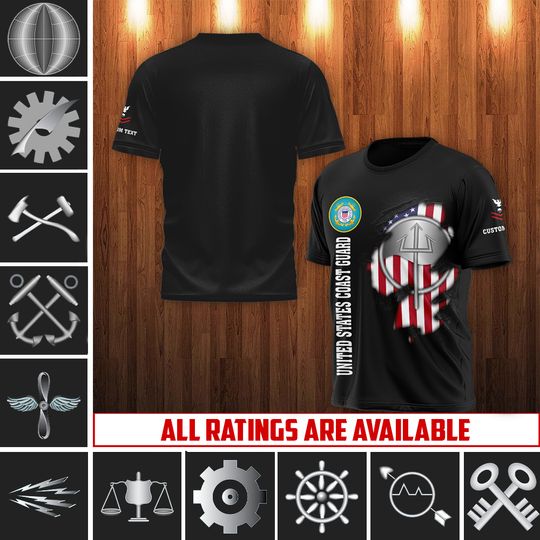 Discover Customized Coast Guard Rating 3D Shirts