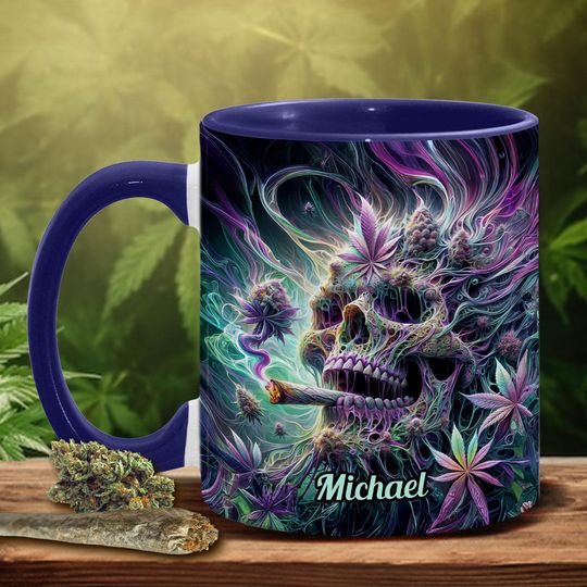 Discover Magical Skull - Personalized Weed Accent Mug
