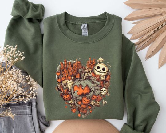 Discover Halloween Doodles Hearth Shirt,Halloween Sweatshirt