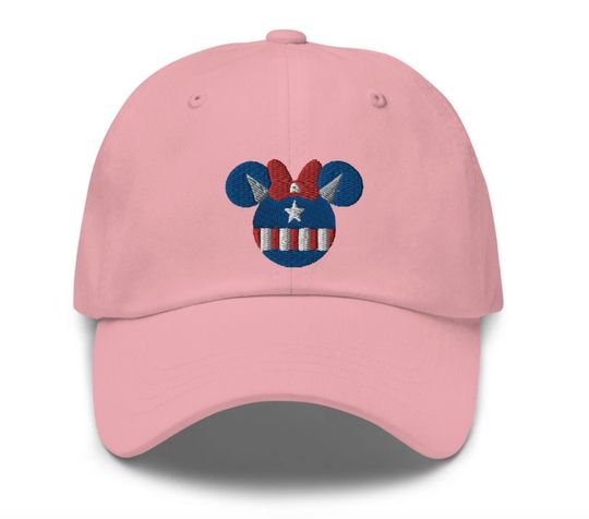 Discover Captainn Americaa Minniee Embroidered Baseball Caps