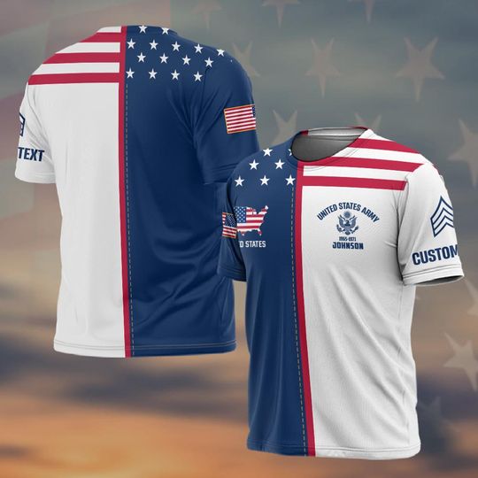 Discover Customized U.S Veteran Proudly Served 3D Shirts