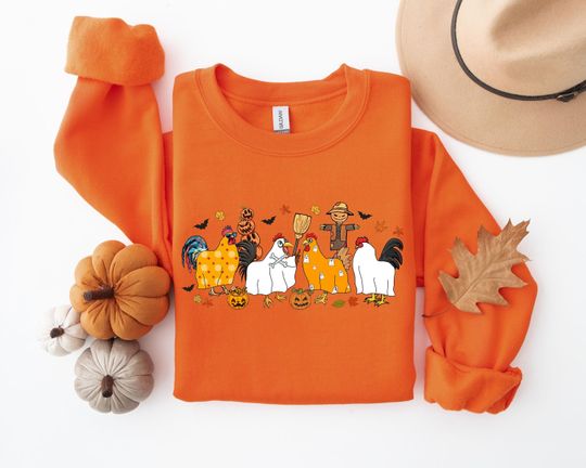 Discover Halloween Chicken  Funny Halloween, Retro Sweatshirt
