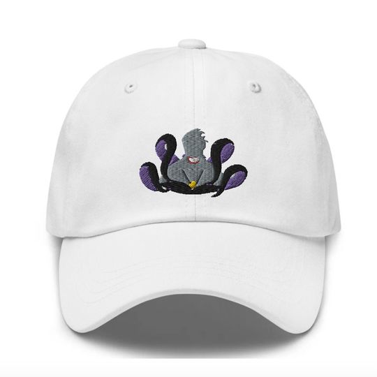 Discover Ursula Embroidered Hat - "Dad Hat" Style - Over 30 Colors - Theme Park Hat - Princess Arielll Hat - Little Mermaid Hat