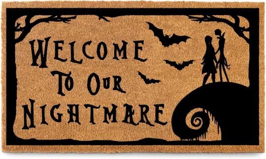 Discover Nightmare Christmas Door Mat 30X17 Inch, Jack Door Mat, Nightmare Christmas Door