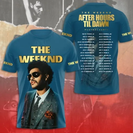 Discover Weeknds 3D AFTER HOURS TIL DAWN SHIRT