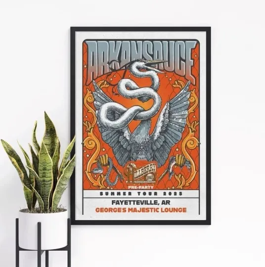 Discover Arkansauce Summer Tour 2025 Poster Fayetteville