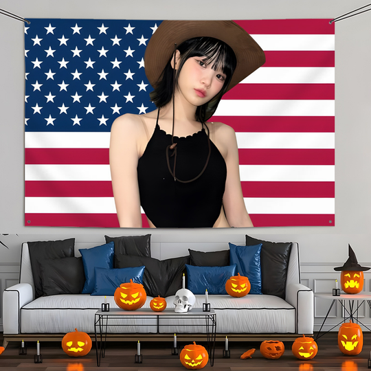 Discover K-Kim C-Chae-wonS American Flag Tapestry