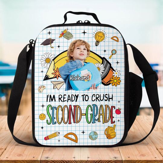 Discover Custom Today Is The First Day Of The Rest Of Your Life Kid Lunch Bag Back To School Gift