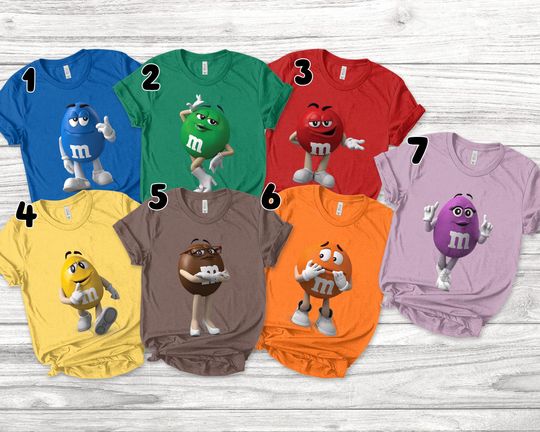 Discover M&M's Halloween Costume Shirt/M And M Matching Family Tee/Family Halloween Shirt/Candy Group Shirts/Group M M Family Costume Tee O-06062320