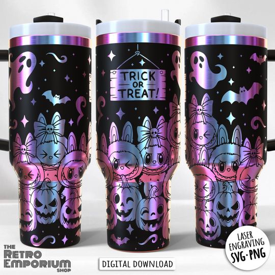 Discover TRENDY HALLOWEEN SVG, Funny Cartoon svg, 40oz Laser Tumbler