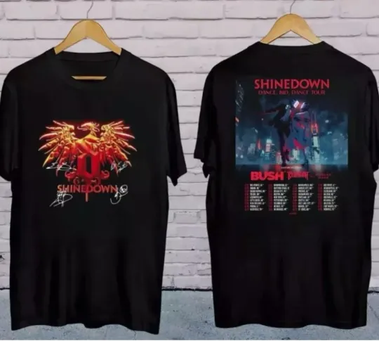 Discover Shine down Dance Tour 2025 Shirt, Shine down Band Concert 2025 T- shirts
