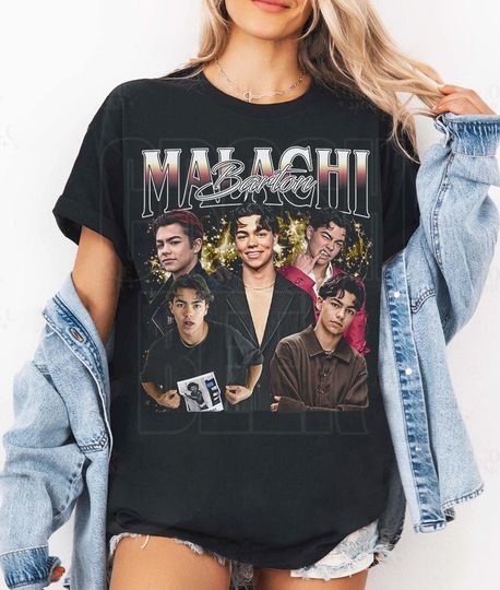Discover Malachi Barton T-Shirt, Actor Fan Tee, Celebrity Inspired Top, TV Show Merch