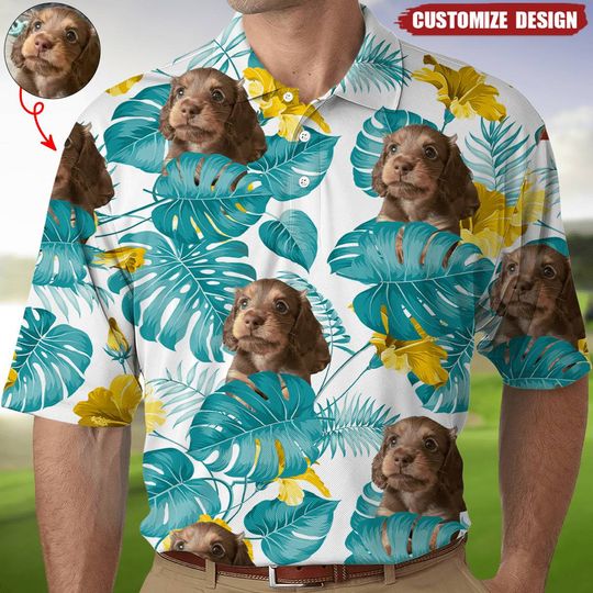 Discover Custom Photo Hawaiian Polo Shirt