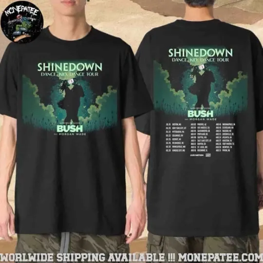 Discover shine down Dance Kid Dance US Tour 2025 Unisex Merch T-Shirt