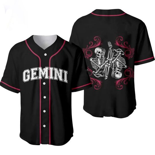 Discover Summer New Arrive style Gemini Zodiac training casual Baseball Jersey
