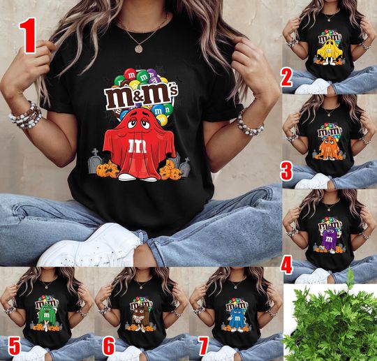 Discover M&M's Halloween Costume Shirt/ M And M Matching Family Shirt/ Candy Group Shirts