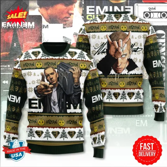 Discover Eminem 3D Ugly Sweater S-5XL New New New