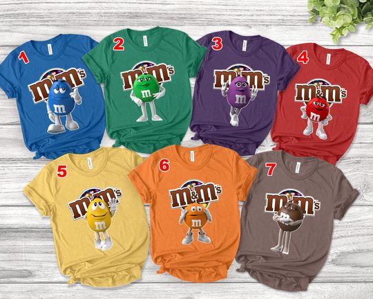 Discover M&M's Halloween Costume Shirt/M And M Matching Family Shirt/Family Halloween Shirt