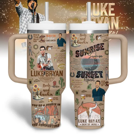 Discover Luke Bryan Music Stanley Cup 40 Oz Tumbler With Handle