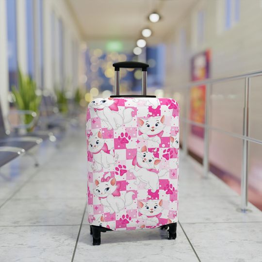 Discover Disneyyy Luggage Cover, Aristocatss Suitcase Protector, Travel Accessories, Gift for Disneyyy Fans, Travel Gear, Marie