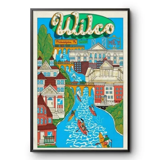 Discover NEW Wilco At The Met Philadelphia On Aug 5 2025 Tour Poster