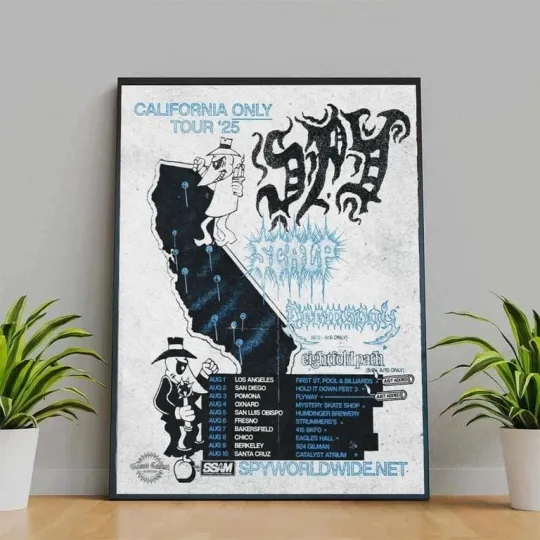 Discover SPY California Only Tour 2025 Poster