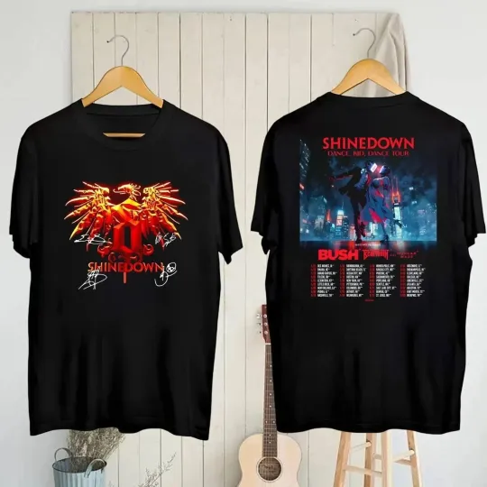 Discover shine down Dance Kid Dance Tour 2025 T-Shirt Reprint Vintage Style S-3XL