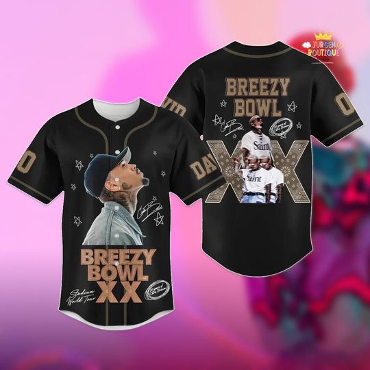 Discover Chris Brown Tour Baseball shirt, Breezy Bowl Jersey