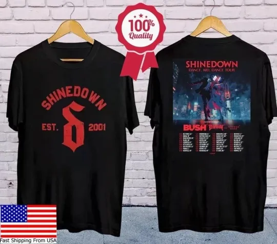 Discover 2025 shine down Dance Kid Dance Tour Shirt, shine down Band Logo T- Shirt