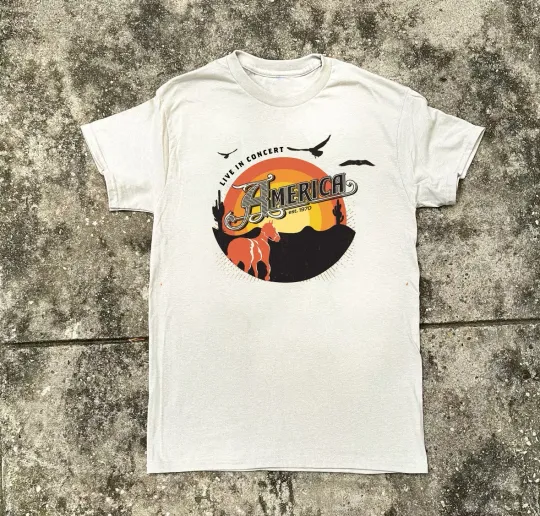 Discover AMERICA Live Tour 2024 Collection Cotton Gift For Fan S to 5XL T-shirt TMB3024