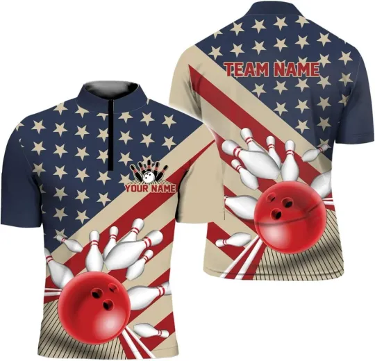 Discover Personalized Bowling Jersey 3D Bowling Shirts for Team Bowling Shirt