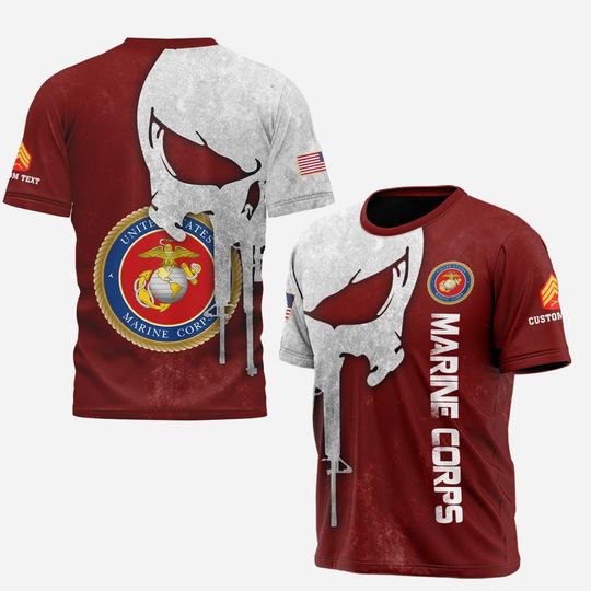 Discover Customized U.S. Marines 3D T-Shirt