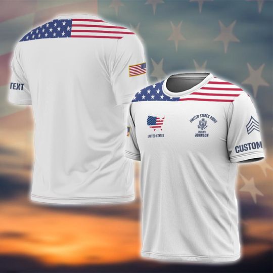 Discover Customized U.S. Veteran 3D T-Shirt