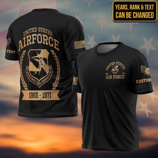 Discover Custom 3D U.S. AF Command Shirt