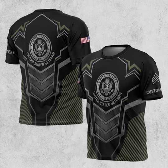 Discover Customized U.S. Veteran 3D T-Shirt