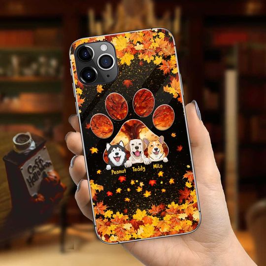 Discover Hello Fall - Personalized Dog Phone Case