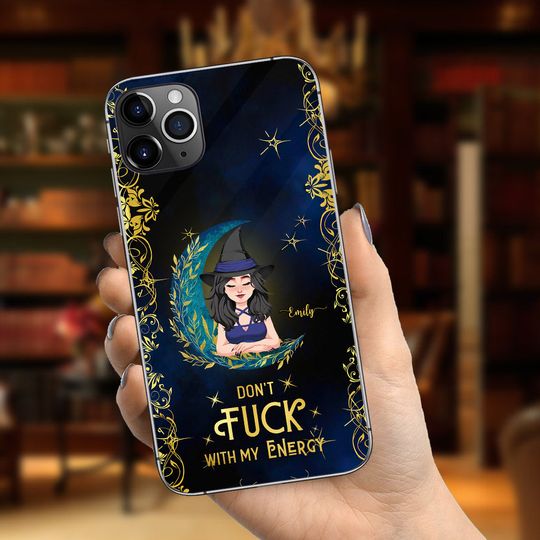 Discover Don't F With My Energy - Personalized Witch Phone Case