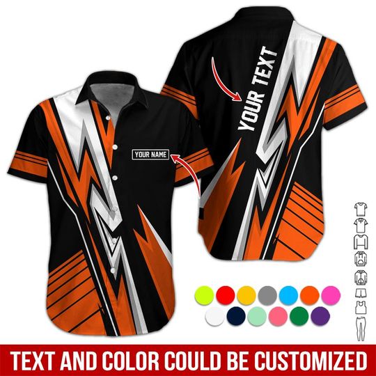 Discover Custom Uniform Shirt, Personalized Work Shirt,Button Down Company Shirt,Safety Workwear,Custom Text and Name Shirt, All Over Printed Uniform