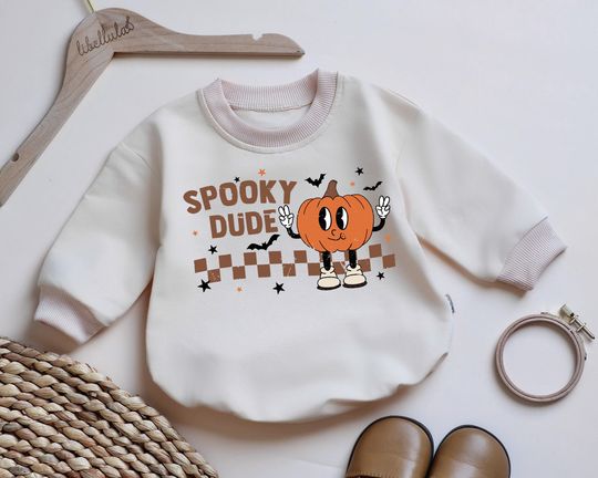 Discover Spooky Dude Romper, Halloween Baby Costume, Cute Baby Gift Idea