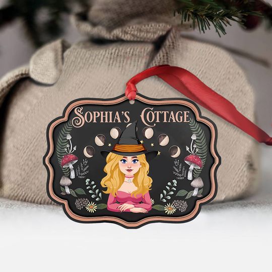 Discover Witch's Cottage - Personalized Witch Ornament