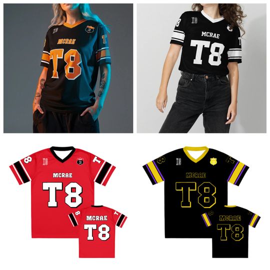Discover Tate McRae T8  Football Jersey