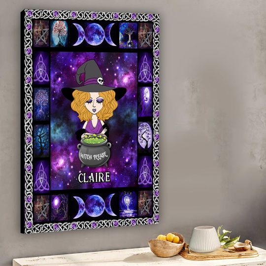 Discover Witch Please - Personalized Witch Canvas
