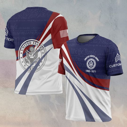 Discover Customized U.S. Veteran 3D T-Shirt