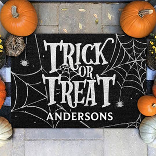 Discover Trick Or Treat - Family Personalized Custom Home Decor Decorative Mat - Halloween Gift For Family Members