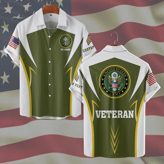 Discover Customized US Veterans Hawaiian Shirt