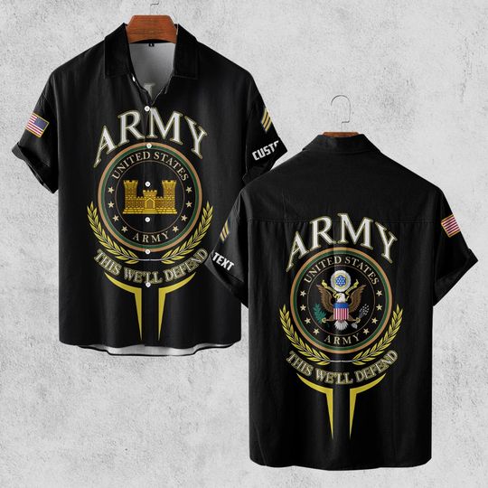 Discover Customized U.S Veteran Army Branches Hawaiian Shirt