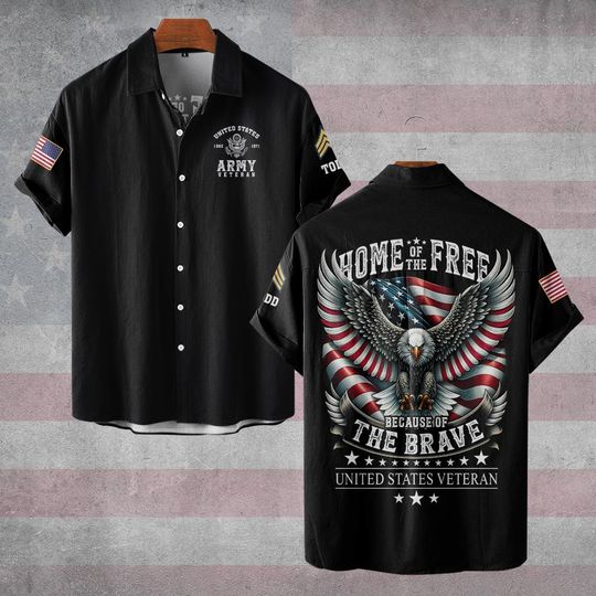 Discover Customized Patriotic Eagle – Home Of The Free Because Of The Brave