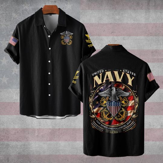 Discover Honor United States Navy Hawaiian Shirt