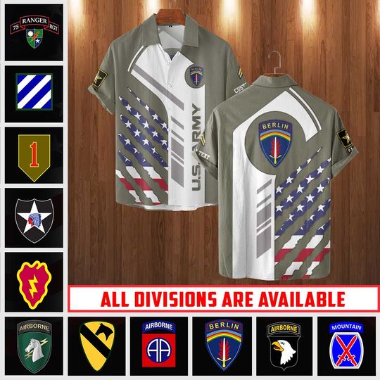 Discover Customized Army divisions Hawaiian shirt