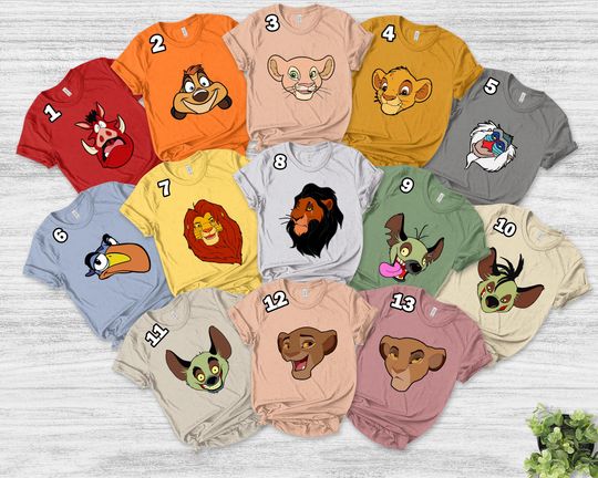 Discover Lion King Costume Halloween Shirt, Lion King Family Costume Shirt,